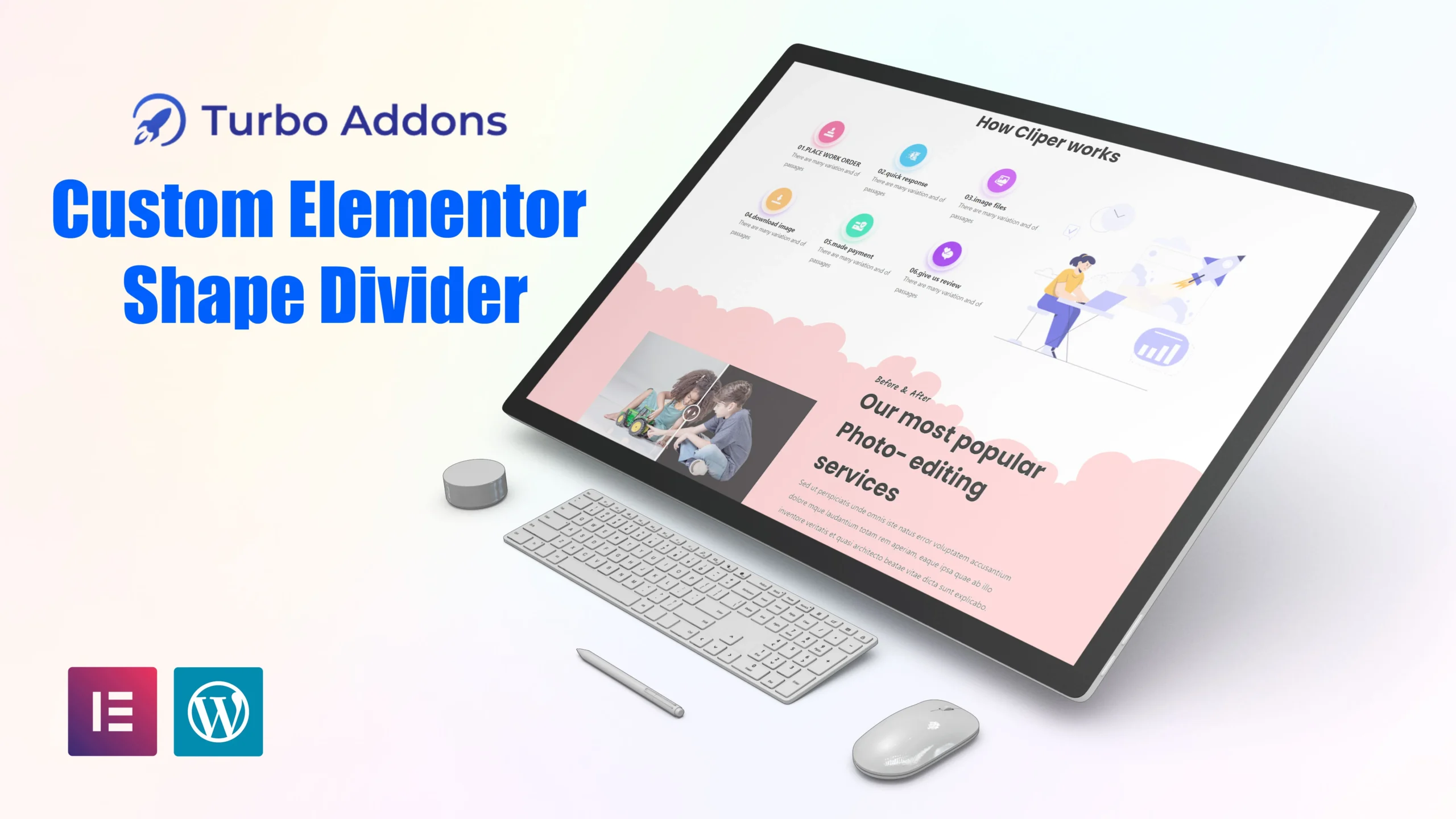 custom elementor shape divider