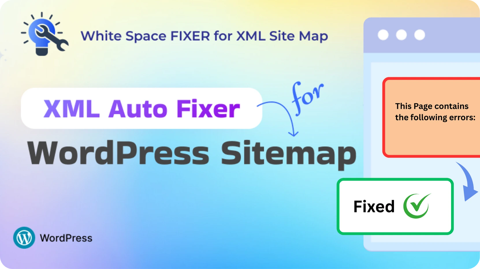 Whitespace Fixer for XML Sitemap